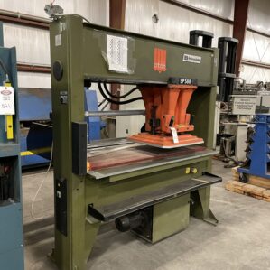 Atom SP588 Oildynamic 25 Ton Traveling Head Cutting Press w/ Movable Trolley