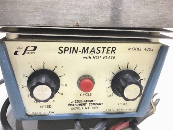 Cole-Parmer Spin-Master 4803 Laboratory Stirrer Mixer Variable Speed 115V 60Hz 4A
