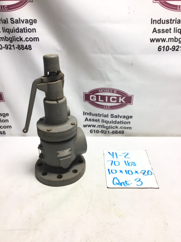 Kunkle 252FKK Pressure Relief Valve 3" Flanged Iron Body 125PSI Set 4679SCFM Cap
