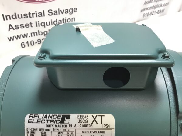 Reliance Electric P14X3241V Electric AC Motor 3450RPM 2HP 230/460V 60Hz 3PH - Image 4