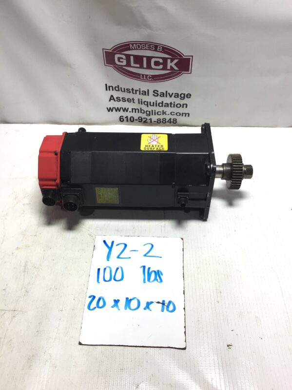 Fanuc a22/2000 AC Servo Motor 157V 15A 133Hz 3Phase 3,8kW Cont