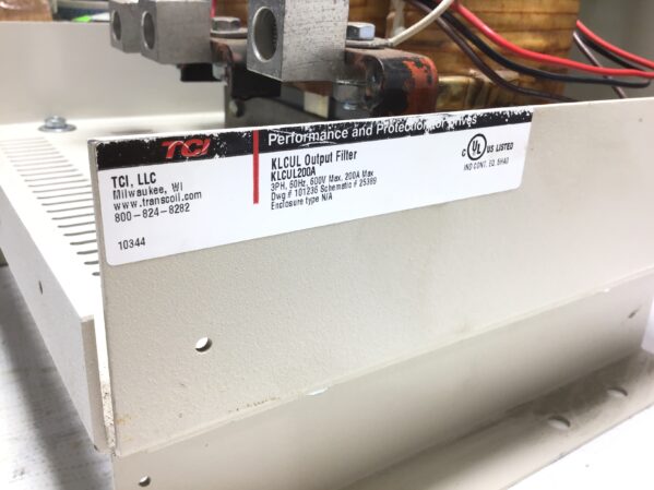 TCI KLCUL200A Output Filter 3PH 60Hz 600V 200A Max With KLR200BCB Line Reactor - Image 2