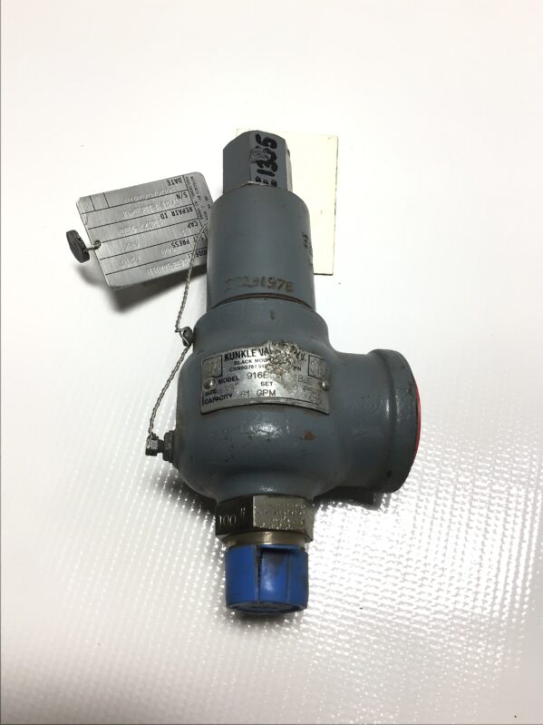 Kunkle 916BEDV01B Pressure Relief Valve 3/4" NPT Set Press 100PSIG Cap 61GPM