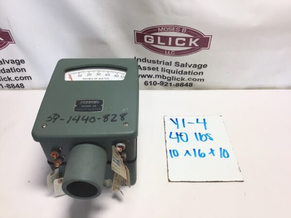 Foxboro Model 45 Pneumatic Transmitter 0-.57 Inches of Water 20 PSIG Air Supply