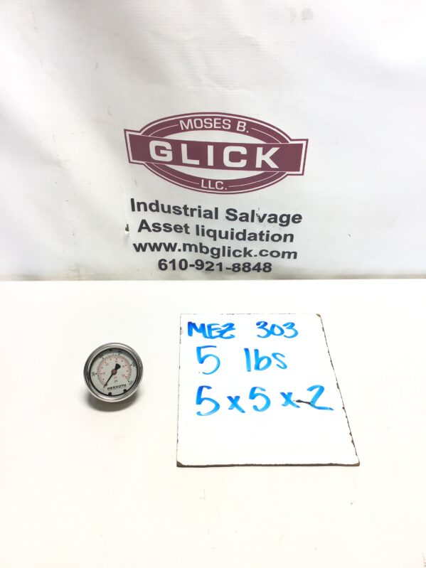 Rexroth 5759Z53 Hydraulic Liquid Filled Pressure Gauge 1500PSI 0-100Bar