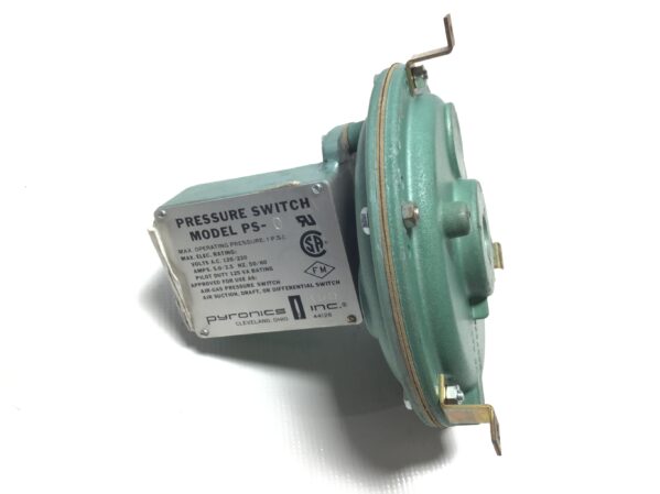 Pyronics PS-0 Pressure Switch Max Operating Pressure 1 PSI Max Electric Rating 120/220VAC