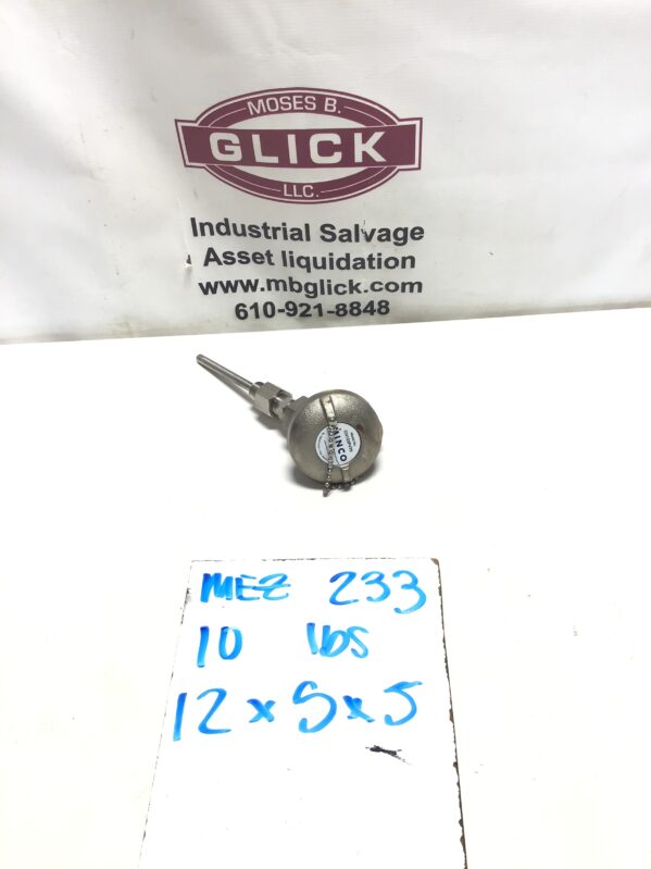 Minco Model No. CH103P4T6 Thermal Resistance Temperature Sensor Stainless Steel