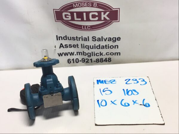 ITT Dia-Flo 1-2516-T-943 - CWP200 Flanged Manual Diaphragm Control Valve 1"