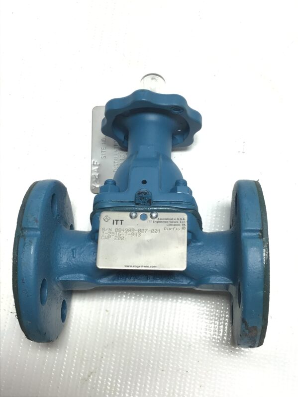 ITT Dia-Flo 1-2516-T-943 - CWP200 Flanged Manual Diaphragm Control Valve 1"