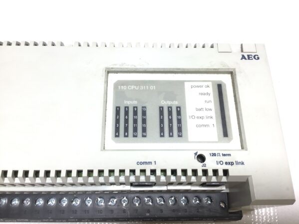 AEG Modicon 110CPU31101 Programmable Logic Controller 115/120Vac 0.3A 50/60Hz - Image 2
