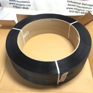 Unbranded 48H.40.0190 Polypropylene Strapping 1/2" HG 400 Black 15x6 9000Ft