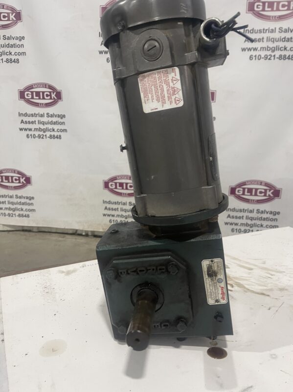 Baldnor Reliance Electrical Motor P-010783 With Gearbox - Image 4