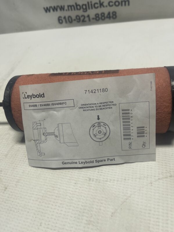 Leybold Genuine Part exhaust air filter 71421180 41-19 - Image 2