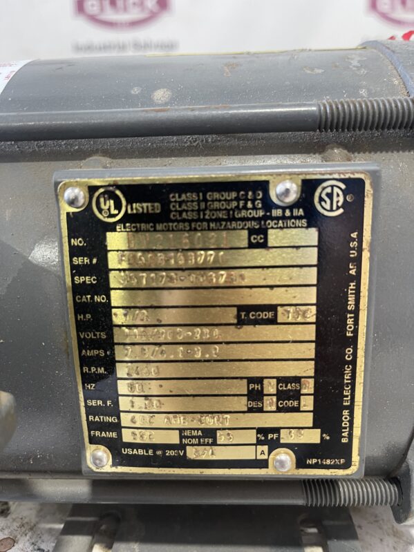 Corcoran Electric Motor # BV216021 - Image 2