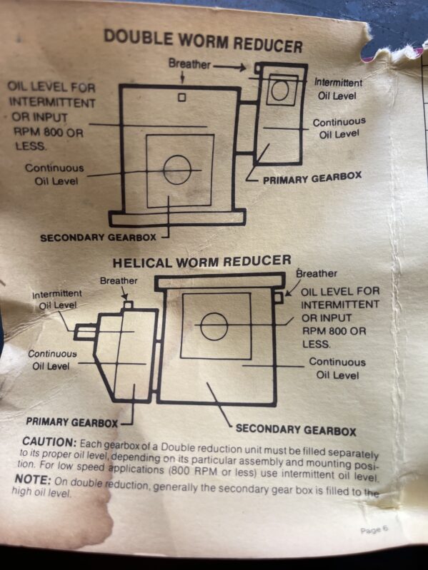 Double Worm Reducer Model # 600A10L/F - Image 4