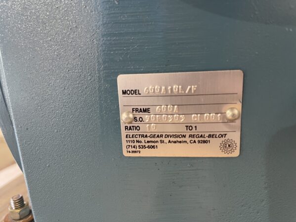 Double Worm Reducer Model # 600A10L/F - Image 8