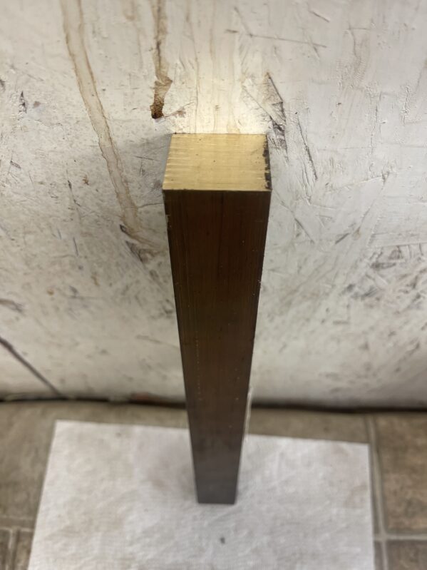 Brass Square Stock 12" 1 1/4" x 1 1/4"