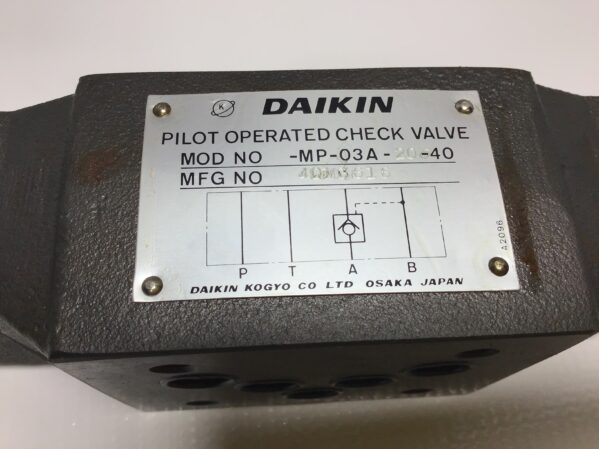Daikin MP-03A-20-40 Pilot Operated Check Valve