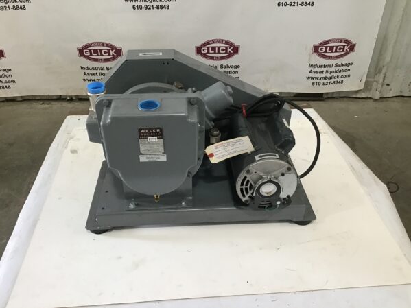 Welch 1397 DuoSeal Belt Drive Vacuum Pump 3 Phase with Marathon Motors - Image 2