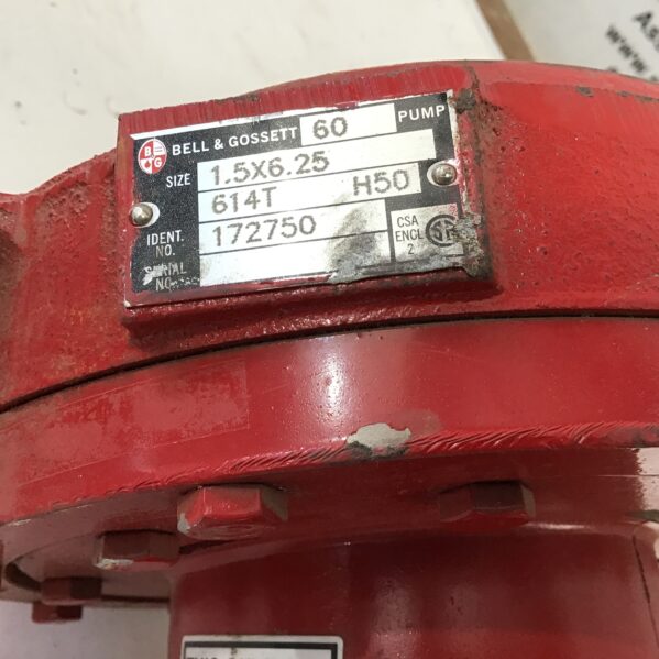 Bell & Gossett CVE 48T17D177B P Centrifugal Pump 60Hz 1HP 1725RPM 208-230/460V - Image 5