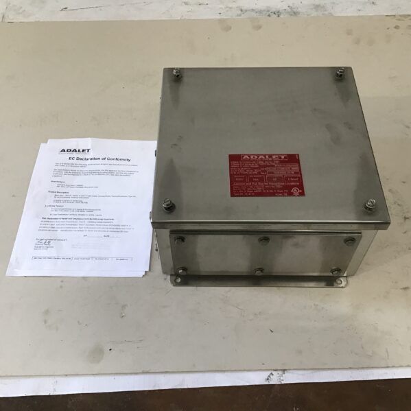 Adalet TSC4X6-121206-BCD Screw Cover Terminal Enclosure Stainless Steel 600V 10A