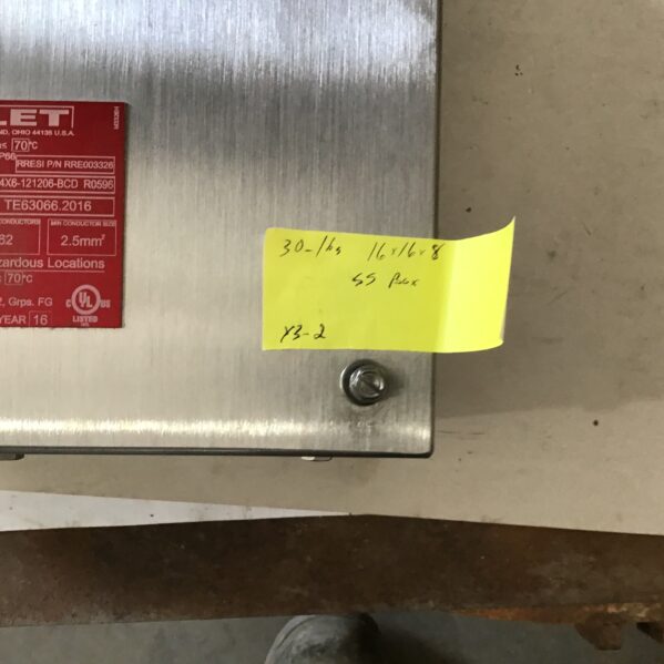 Adalet TSC4X6-121206-BCD Screw Cover Terminal Enclosure Stainless Steel 600V 10A