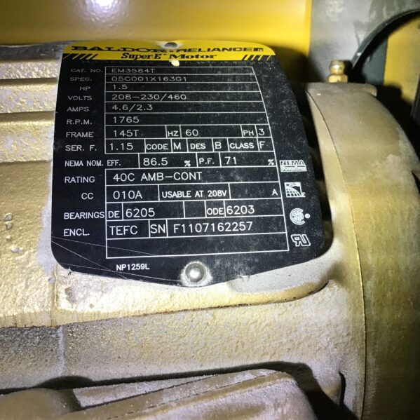 HeatTek F14802-100 General Purpose Blower 1720GPM 2345RPM Wheel Size & Type 12PLP - Image 9