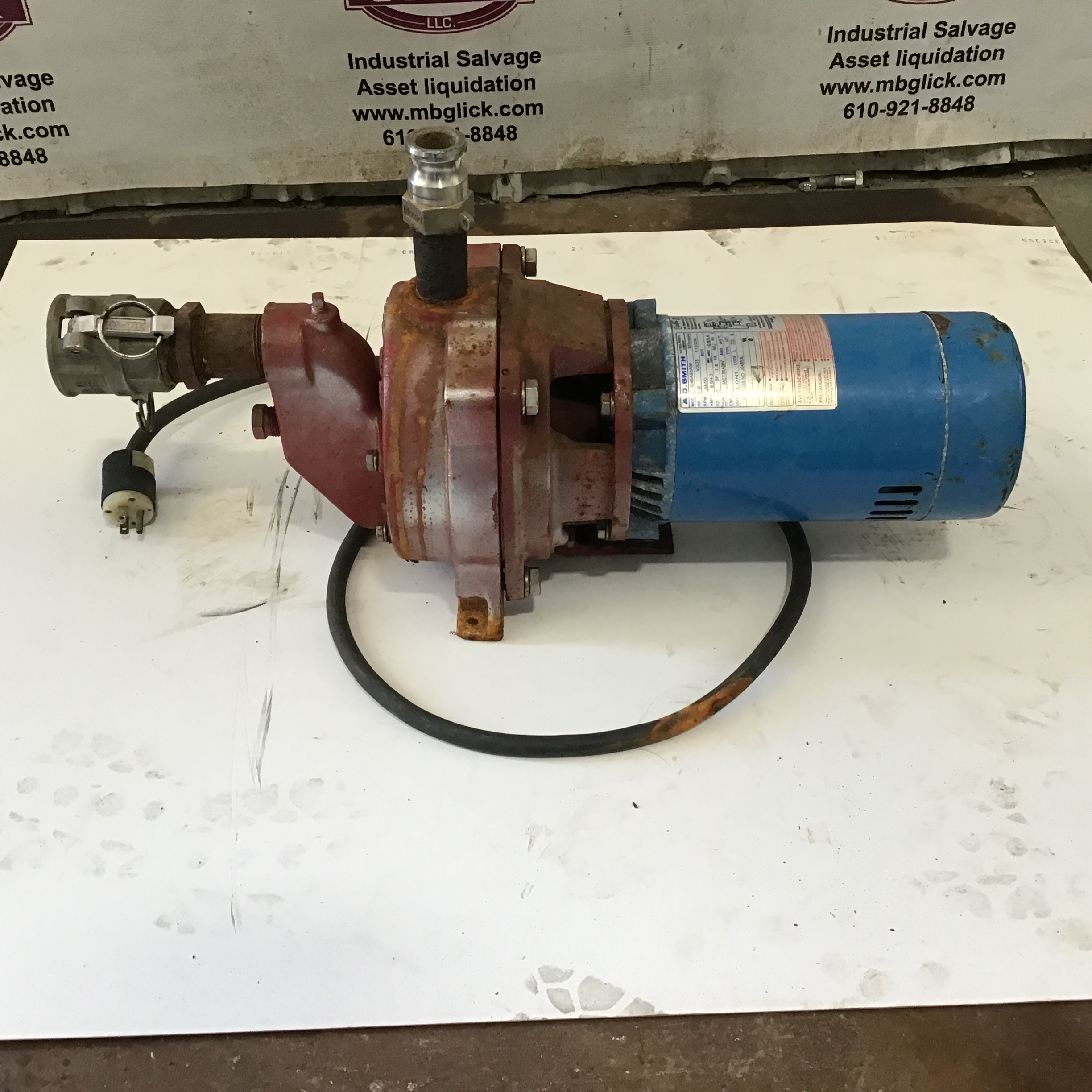 Goulds Pump with A.O Smith C48A93A06 Electric Motor 1/2HP 115/230V 3450RPM - Image 2