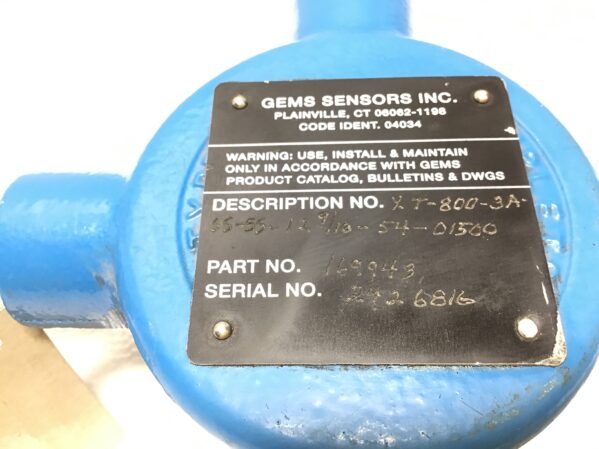 Gems Sensors Inc XM-800 - 169943 Liquid Level Sensor