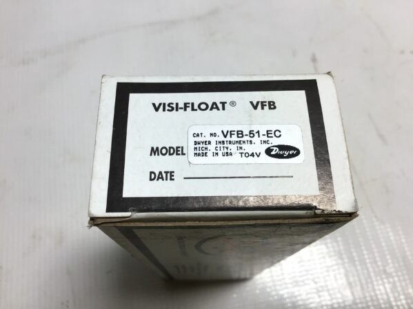 Dwyer VFB-51-EC Visi-Float Variable Area Flowmeter 5-20 SCFH Air - Image 3