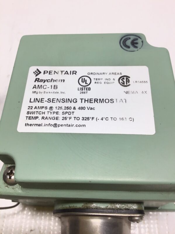 Raychem AMC-1B Line-Sensing Mechanical Thermostat 22Amps 480Vac Nema 4X - Image 2