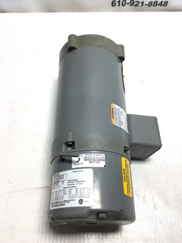 Boston Gear GUTB-B Motor Brake .75HP 60Hz 1725RPM 3PH 208-230/460V  56C Frame - Image 4
