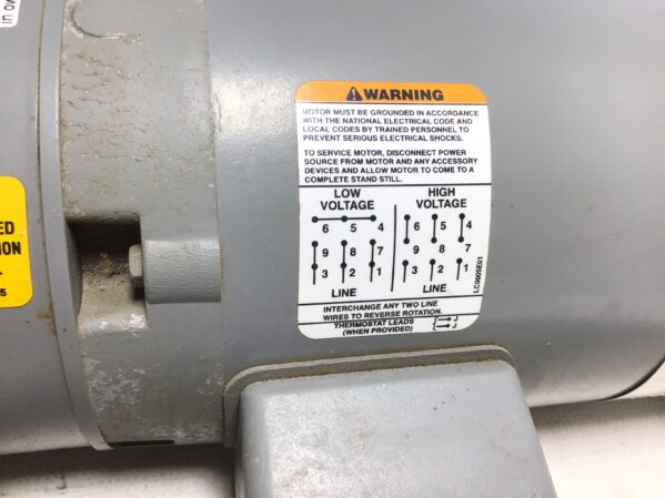 Boston Gear GUTB-B Motor Brake .75HP 60Hz 1725RPM 3PH 208-230/460V  56C Frame - Image 7