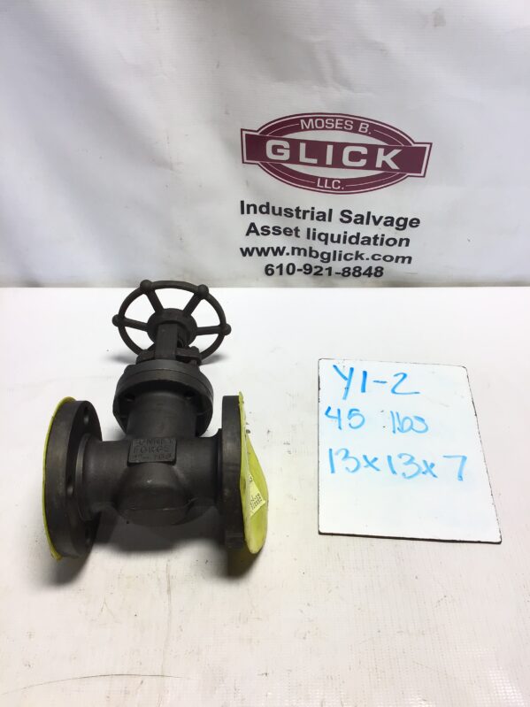 Bonney Forge L1-11-RF Steel Flanged Wedge Gate Valve 2" 150 RF Flanged A105 Forged Steel 