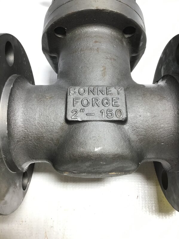 Bonney Forge L1-11-RF Steel Flanged Wedge Gate Valve 2" 150 RF Flanged A105 Forged Steel  - Image 2