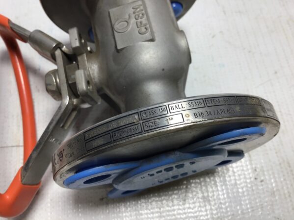 Quadrant B82N Ball Valve Size 3" CF8M Body 275 PSIG 316 Stainless Steel - Image 6