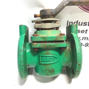 Durco T-41 T-line Manual Steel Flanged Plug Valve 400°F Maximum Temperature