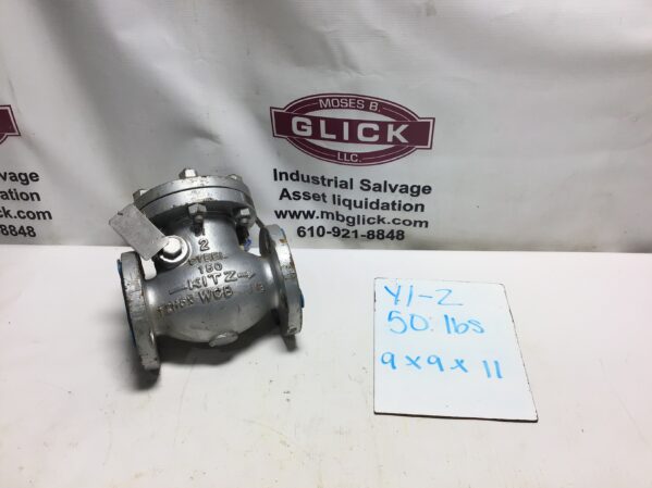 Kitz 1ZH5X WCB Swing Check Valve 2" Steel Class 150