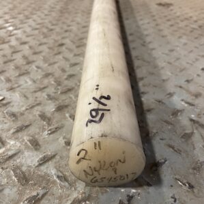 2” x 29.5” Nylon Round Bar/Rod Stock
