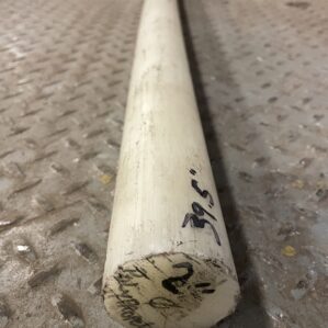 2” x 39.5” Polypropylene Round Bar/Rod Stock