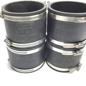 Fernco 1056-44 Flexible Coupling 4" CI/Plastic to 4" CI/Plastic (Lot of 4)