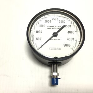 Perma-Cal 111NIBI5A21 Test Pressure Gauge 1/2 NPT Bottom Mount 0-5000 PSI
