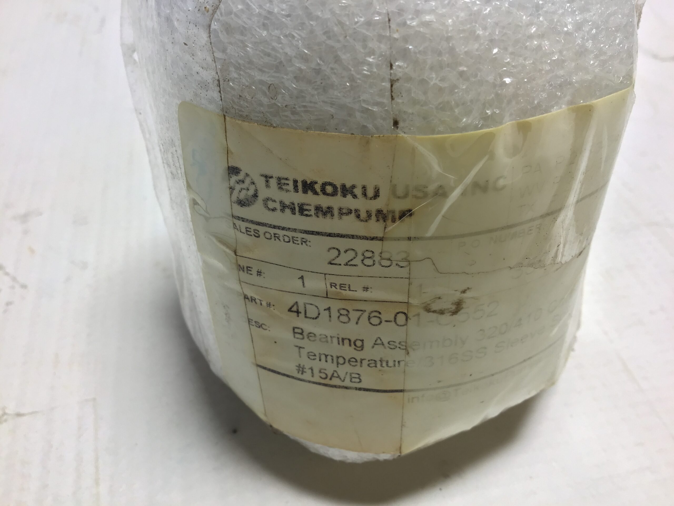 Teikoku 4D1876-01-C552 Chemical Canned Pump Graphite Bearing 316 SS Sleeve Spiral (Lot of 2) - Image 11