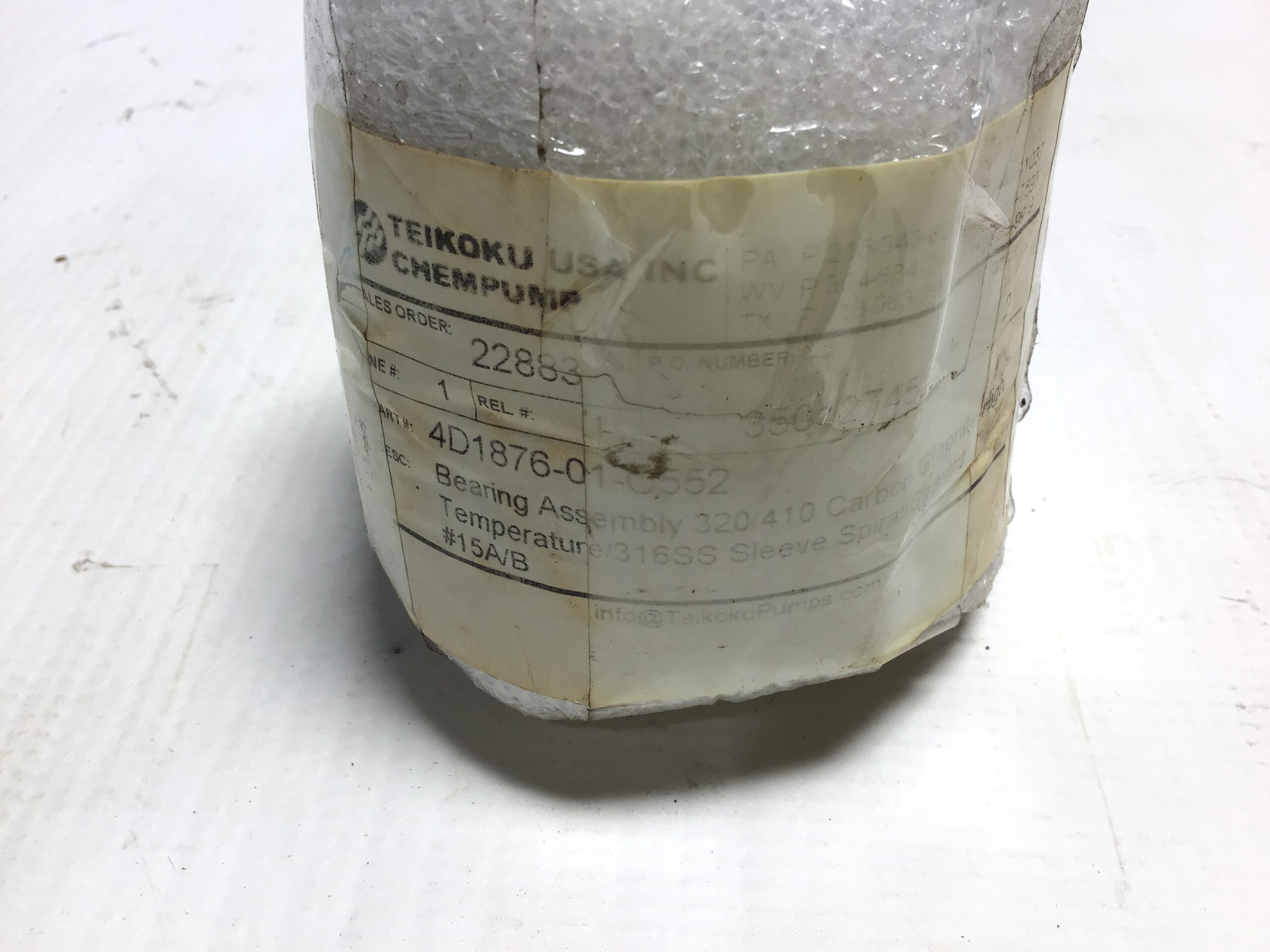 Teikoku 4D1876-01-C552 Chemical Canned Pump Graphite Bearing 316 SS Sleeve Spiral (Lot of 2) - Image 12