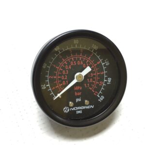 Norgren IMI 18-013-204 Pressure Gauge 0-160PSI 0-11Bar 1.1MPa