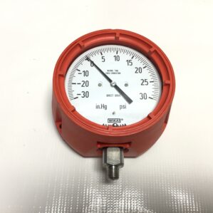 Wika 50302531 - 232.34DD 4.5" Pressure Gauge 1/4" NPT LM -30INHG/30PSI 316SS Conn