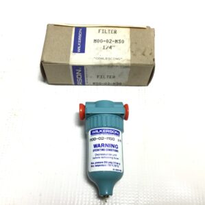 Wilkerson M00-02-MS0 Filter 1/4" NPT Max Pressure 200PSIG (14bar) Max Temp 175°F (79°C)