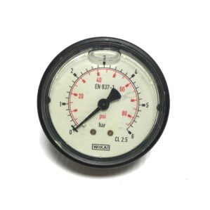 WIKA EN 837-1 Pressure Gauge 0-80PSIG (0-6bar) Class 2.5