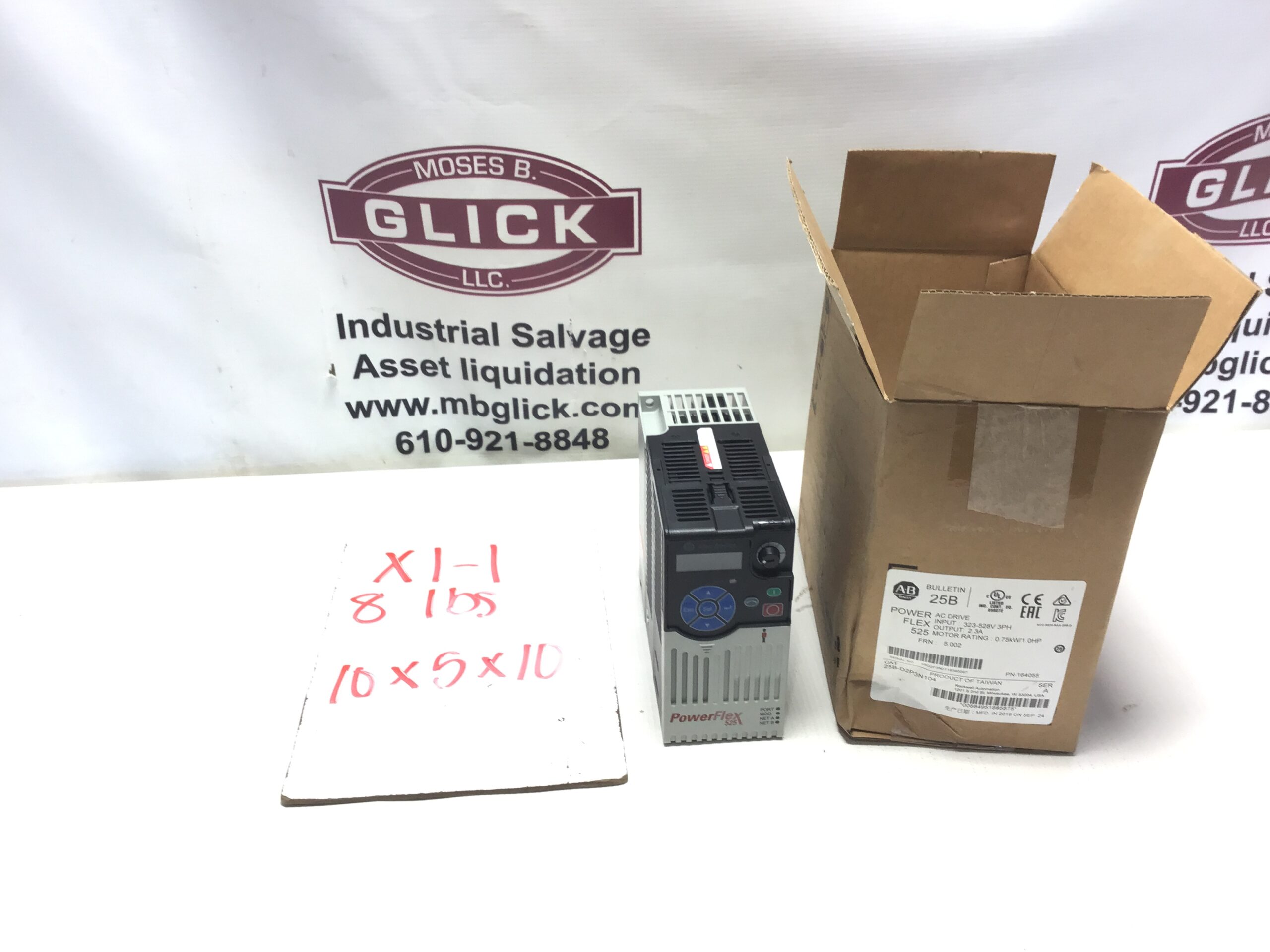 Allen-Bradley 25B-D2P3N104 PowerFlex 525 AC Drive 0.75kW 1.0HP 3