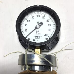 Ametek RC1-150 Oil Filled Pressure Gauge 4-1/2" 1/2" ANPT LM 200 PSI Tube PH Bronze